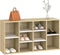 vidaXL - Schoenenbank - 103x30x54,5 - cm - bewerkt - hout - wit - sonoma - eikenkleur