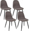 Kick Collection Noor - Eetkamerstoel - Set van 4 - Grijs (set van 4)