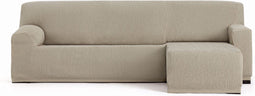 Hoes voor chaise longue met korte armleuning links Eysa TROYA Lichtbruin 170 x 110 x 310 cm