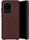 Selencia Hoesje Geschikt voor Samsung Galaxy S20 Ultra Hoesje - Selencia Gaia Slang Backcover - Donkerrood