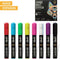 NAPI 8 - Raamstiften XL - 3-in-1 Punt - Afwasbaar - Jumbo Krijtstiften - 10 mm - Multi