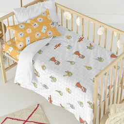 Happy Friday Duvet cover set 2 pieces World trip 115x145 cm (Cot bed) Multicolor