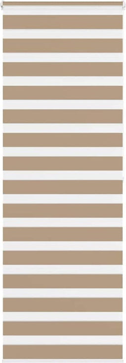 vidaXL - Zebra - Blind - 75x200 - cm - stofbreedte - 70,9 - cm - polyester - zandbruin