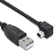 Delock - USB 2.0 Kabel - Haakse mini-B stekker - Zwart - 2 meter