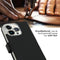 Selencia iPhone 14 Pro - Echt Lederen Bookcase - 3 Pashouders - Zwart
