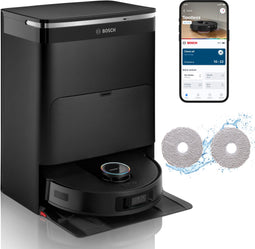 Bosch Spotless Max Cam BCRDW3BX - Robotstofzuiger en mop - 360° LiDAR-scanning - Zwart
