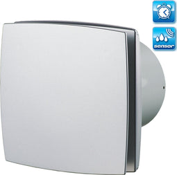Vents LDTH alumat - Badkamerventilator - Timer en Vochtsensor - Mat zilver