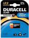 Duracell CR123A photo battery CR123 A lithium battery DL123A, dimensions 34.5 x 17mm