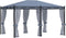 vidaXL - Prieel - met - horren - 3x4 - m - staal - antraciet