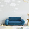 vidaXL Kinderbank 70x45x33 cm fluweel blauw