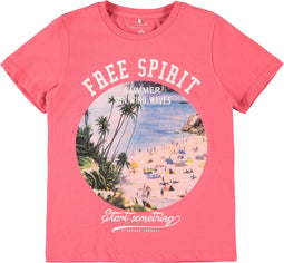 NAME IT T-shirt - Korte mouw met print