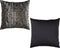 Atmooz - Kussen Tiano Gunmetal - Woonkamer - Zetel / Bank - 45cm x 45cm - Jacquard velvet met print - Sierkussen