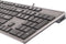 A4-Tech KV-300H - Toetsenbord - Ultradun met 2 USB-poorten - Grafiet zwart