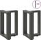 vidaXL - Salontafelpoten - 2 - st - T-vormig - 38x25x(42-43) - cm - staal - antraciet