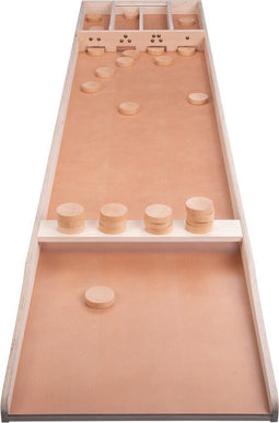 Longfield Sjoelbak Advanced - Dark Finish - 200 cm Wedstrijdsjoelbak - met 30 Sjoelstenen