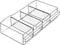Raaco Tussenschotjes 150-03 en 150-04 - 16 stuks - Transparant