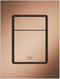 GROHE Skate Cosmopolitan S - Bedieningspaneel Toilet - Dual Flush - Geborsteld Warm Sunset (mat brons) - Slank formaat