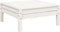 vidaXL - Tuinbank - 3-zits - met - voetenbank - massief - grenenhout - wit