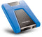 Adata DashDrive Durable HD650 - Externe Harddisk 1TB - Schokdempende coating - Blauw