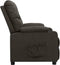 vidaXL Leunstoel stof taupe