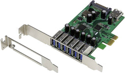 Renkforce 6 + 1 poorten USB 3.2 Gen 1-controllerkaart USB-A PCIe