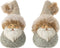 J-Line Kerstman Vacht + Glitter Poly Grijs/Bruin Small Assortiment Van 2