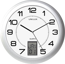 Unilux Attraction Instinct - Klok - Rond - Aluminium - Ø31 cm - Zilver