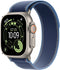 Apple Watch Ultra 3 - Smartwatch - 42u batterijduur - Trail-bandje S/M - Titanium Blauw