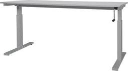 Schaffenburg Verstelbaar Bureau - Slinger 160x90 grijs - alu frame