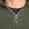 Mario Russo Rib Skipper - Heren Trui - Half Zip - Agave Groen - 3XL