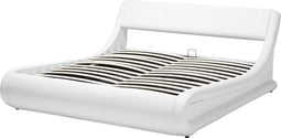 AVIGNON - Futon bed met opbergruimte - Wit - 160 x 200 cm - Kunstleer