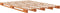 vidaXL - Palletbed - massief - grenenhout - wasbruin - 140x200 - cm