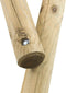 Houten Speeltoestel Niels (SwingKing) | Speeltoren met Glijbaan en Dubbele Schommel voor Buiten in de Tuin | FSC Hout - Glijbaan Rood
