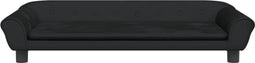 vidaXL Kinderbank 100x50x26 cm fluweel zwart