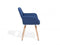 BELIANI CHICAGO - Eetkamerstoel - Retro stijl - Marineblauw (2 stuks)