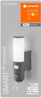 LEDVANCE Slim tuinarmatuur LED: voor muur, SMART+ WALL CAMERA CONTROL / 16 W, 22-…24- V, Warm White, 3- K, body materiaal: plastic, IP44