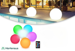 Hortensus Ledbol - Solar - 240V - 20 cm - Afstandsbediening