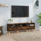 vidaXL - Tv-meubel - 150x30x44,5 - cm - bewerkt - hout - gerookt - eikenkleurig