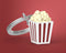 Metalmorphose sleutelhanger Popcorn