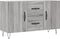 vidaXL - Dressoir - 100x36x60 - cm - bewerkt - hout - grijs - sonoma - eikenkleurig