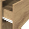 vidaXL - Computertorenstandaard - met - lade - 30x44x74 - cm - artisanaal - eiken