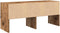 vidaXL - Schoenenrek - stapelbaar - 89,5x30x40 - cm - oud - houtkleurig