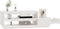 vidaXL - Salontafel - 120x50x40,5 - cm - massief - grenenhout - wit