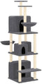 vidaXL - Kattenmeubel - met - sisal - krabpalen - 180 - cm - crèmekleurig