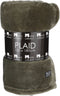 Mica Decorations Famke Fleece Plaid - L180 x B130 cm - Donkergroen