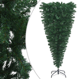 vidaXL - Kunstkerstboom - omgekeerd - met - standaard - 240 - cm - groen