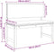 vidaXL - Tuinbank - met - Kussens - 100x50x91 - cm - van - Massief - Acaciahout