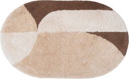 Badmat Bowie - Beige Ovaal 60 x 100 cm