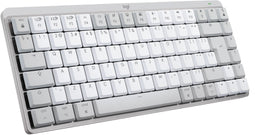 Logitech MX Mechanical Mini - Toetsenbord voor Mac - Draadloos Bluetooth - Lichtgrijs