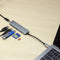 ACT AC7050 - USB-C Hub - 3x USB-A - Kaartlezer - PD Pass-Through - Grijs